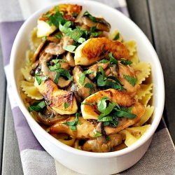 Cider Apple Chicken with Mushroom