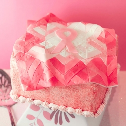 Strawberry Rose Quilt Cake