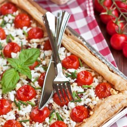 Cherry Tomato & Cheese Tart