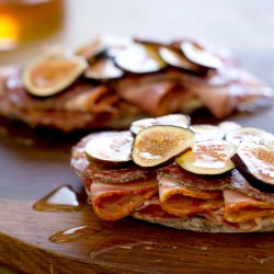 Open Faced Italian Fig Sandwich