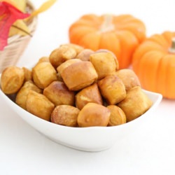 Pumpkin Soft Pretzel Bites