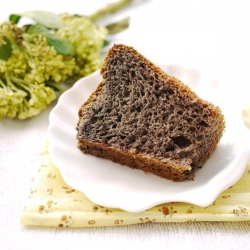 Black Glutinous Chiffon Cake