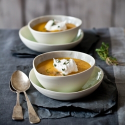 Acorn Squash & Sweet Potato Soup