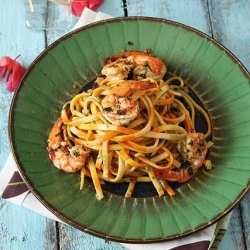 Aglio Olio & Spicy Prawns