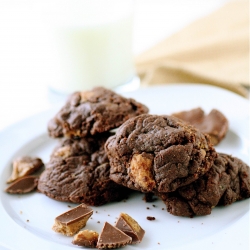 Chocolate PB Cup Cookies