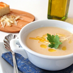 Cauliflower Smoked Cheddar Soup