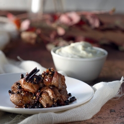 Pork in Wine and Coriander Sauce