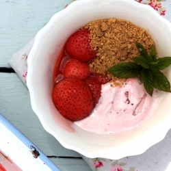 Grilled Strawberries & Ice-Cream