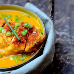 Squash Yogurt Soup and Chicken