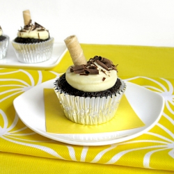 Chocolate Lemon Mascarpone Cupcakes