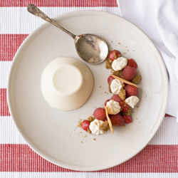 Panna Cotta with Raspberry & Ginger