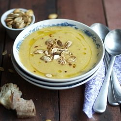 Pumpkin, Coconut & Lime Soup