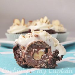 Ferrero Rocher Brownie Bites