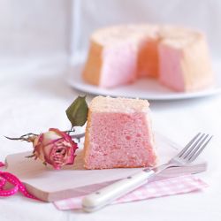 Rose & Lychee Chiffon Cake