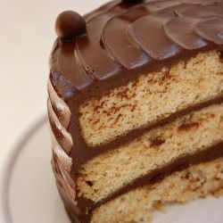 Milk Chocolate Malt-Ball Cake