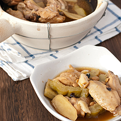 Claypot Chicken with Bittergourd