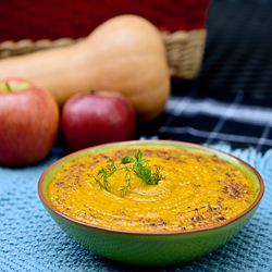 Roasted Apple Butternut Dill Soup