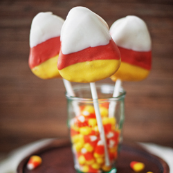 Candy Corn Cake Pops