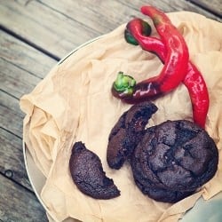 Double Chocolate Chili Brownie Cookies