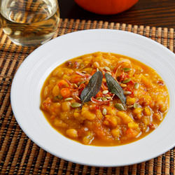 Roasted Pumpkin and Pancetta Soup