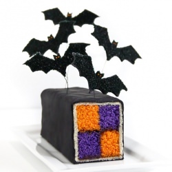 “Batty” Battenburg Cake