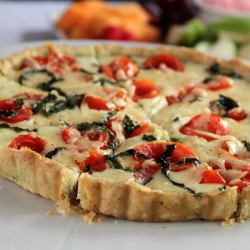 Tomato Basil Mozzarella Tart