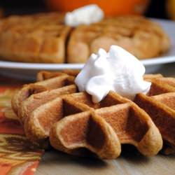 Whole Wheat Pumpkin Waffles