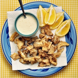 Crispy Squid with Garlic Mayonnaise