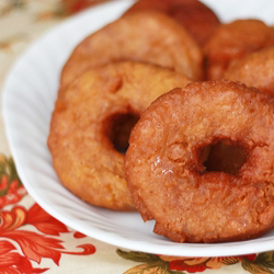 Glazed Pumpkin Donuts