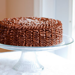 Chocolate Ruffle Cake