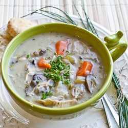 Creamy Chicken & Mushroom Stew