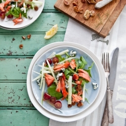 Smoked Salmon, Fennel & Blue Salad