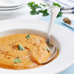 Cream of Red Lentils with Coriander