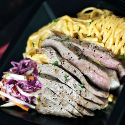 Flank Steak and PB Noodles