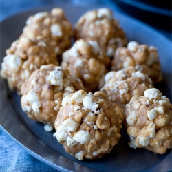 Peanut Butter Popcorn Balls