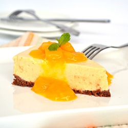 No Bake Mango Cheesecake