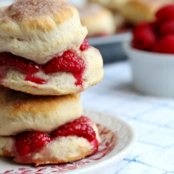 Raspberry Cinnamon Biscuits