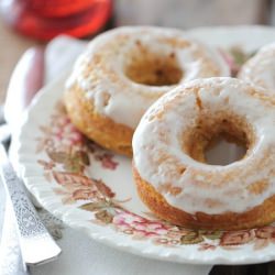 Baked Pumpkin Ice Cream Donuts