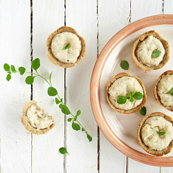 Cannellini Bean & Goat Cheese Tart