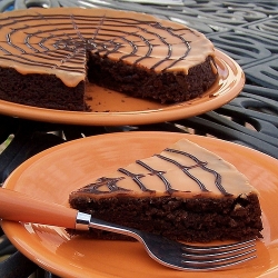 Spider Web Brownies