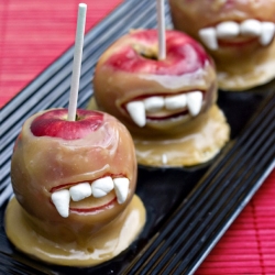 Vampire Caramel Apples