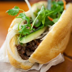 BBQ Beef Banh Mi Sandwich