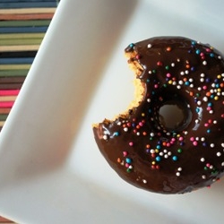 Pumpkin Donuts with Chocolate Glaze