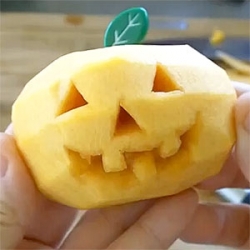 How to Make a Jack-o-Lantern Persimmon