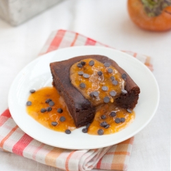 Chocolate and Persimmon Cake