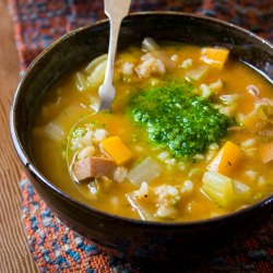 Slow Cooker Barley Soup