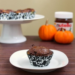 Pumpkin Nutella Cupcakes