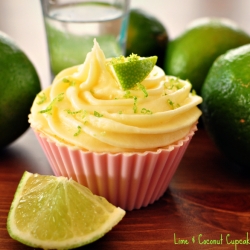 Lime & Coconut Cupcakes