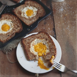 Eggless Egg in a Basket