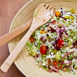 Savory Salami Chopped Salad